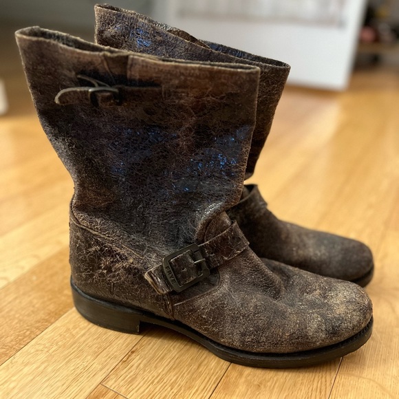 Frye “Veronica” Boot - Distressed Brown - Size 10 - Picture 1 of 7
